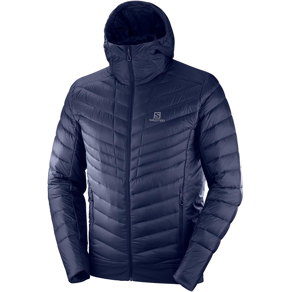 SALOMON OUTSPEED DOWN JKT M Philippines - Men's Jackets - Navy | 427516-HXN